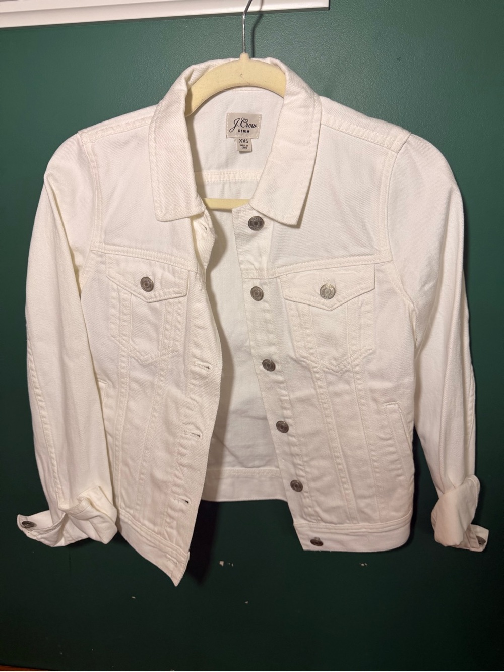 J. Crew Cream White Denim Jacket - Women's